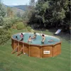 Piscine Ovale Acier Imitation Bois Piscine Ovale Acier Voir les images du produit 9