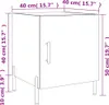VidaXL 827588, Kolor betonu, Żelazo, Drewno, 400 mm, 400 Podgląd zdjęcia produktu 8