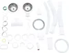A collection of plumbing parts for a kitchen sink drain. Produktbild-Vorschau