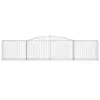 vidaXL Gabbione con arco alto 400x50x80/100 cm Ferro Anteprima dell’immagine prodotto 3