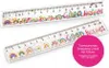 TRENDHAUS GOOD FEELINGS righelli glitterati 16cm arcobaleno Anteprima dell’immagine prodotto 2