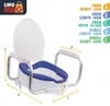 A toilettenerhöhung with dimensions indicated by labels and arrows. Anteprima dell’immagine prodotto