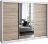 Schwebetürenschrank 200 cm, 3-türig, mit Spiegel & 4 Produktbild-Vorschau 2