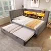 Divano letto Merax imbottito 90x200 con letto estraibile Anteprima dell’immagine prodotto 6