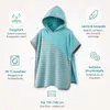 Vossen, bata de piscina "De Luxe", azul y gris, talla única Vista previa de la imagen del producto 2
