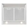 A stainless steel range hood with two filters and two lights. Náhľad obrázku produktu