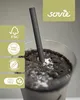 Bubble Tea Trinkhalm in schwarz aus Papier , Ø 12 mm / 23 Produktbild-Vorschau 2