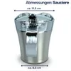 2er Set Edelstahl Thermo Sauciere Einhand Soßenkanne Produktbild-Vorschau 4