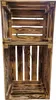 2- er Set Vintage Holzkisten Geflammt – 50x40x30 cm & Produktbild-Vorschau 1