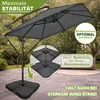 tillvex® Obdélníkový hliníkový slunečník Ø 330 cm antracit Náhled obrázku produktu 8