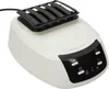 A white electric heater for drying clothes, with a black control panel and a black grate on top. Náhled obrázku produktu