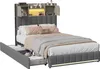 Letto singolo UnboxG 90x200 cm con LED e USB, 2 cassetti, Anteprima dell’immagine prodotto 18