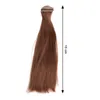 1m Puppenhaar Perücke glatt 15 cm lang Produktbild-Vorschau