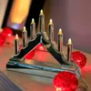 7-tlg. LED-Kunststoff-Leuchter silberfarben Produktbild-Vorschau 2