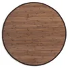 Homestyle4u Bambusmatte Dunkelbraun 90cm rund Bambusteppich Produktbild-Vorschau 3