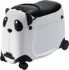 A panda-shaped children's rolling suitcase is shown against a white background. Produktbild-Vorschau