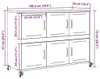 vidaXL Kredens czarny 100,5x39x72 cm stalowy Podgląd zdjęcia produktu 8