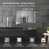 LuxeBath Wandnische Dusche Edelstahl mit befliesbarer Tür Produktbild-Vorschau 2