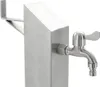 vidaXL Colonna d'acqua da giardino in acciaio inox quadrata Anteprima dell’immagine prodotto 4