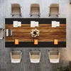 An overhead view of a conference table with chairs arranged around it. Podgląd zdjęcia produktu