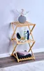 Badezimmer Regal faltbar Bambus 39 x 32 x 67cm Produktbild-Vorschau 7