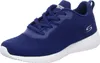 A blue Skechers Bobs Squad training shoe with a white sole, shown from the side against a white background. Anteprima dell’immagine prodotto