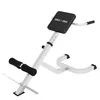 A white and black hyperextension bench is shown against a white background. Produktbild-Vorschau