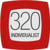 A red square badge with a white center displaying the number 320 and the word INDIVIDUALIST. Anteprima dell’immagine prodotto