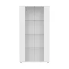 Merax Vitrinenschrank mit LED Beleuchtung, Glasvitrine mit Produktbild-Vorschau 9
