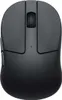 A top-down view of a black wireless computer mouse. Produktbild-Vorschau