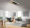 CCT LED Deckenleuchte, schwarz, mit Holz, LED/50W Produktbild-Vorschau 6