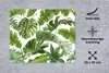 MuchoWow® Mauspad Mousepad Blätter - Weiß - Muster - Produktbild-Vorschau 2