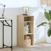 vidaXL Regál Sonoma dub 34x31x80 cm Materiál na báze dreva Náhľad obrázku produktu 3