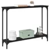 vidaXL Tavolino con ripiano in rovere nero 100 x 22,5 x 75 Anteprima dell’immagine prodotto 2