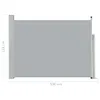 vidaXL Marquise latérale extensible 120×500 cm Gris Voir les images du produit 15