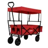 Carro de mano Arebos con toldo, color rojo, dimensiones: Vista previa de la imagen del producto 7