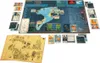 A board game with a map and cards laid out on a table. Produktbild-Vorschau