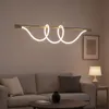 Moderne gewellte Neon-Pendelleuchte „SALSA“ mit goldener Produktbild-Vorschau 7