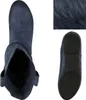 Mytrendshoe Gefütterte Damen Schlupfstiefel Nieten Produktbild-Vorschau 3