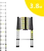 Wolketon 3,8 m šikmý rebrík teleskopický rebrík hliníkový Náhľad obrázku produktu 1