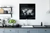 MuchoWow® Poster Weltkarte - Kreidetafel - Kompass 75x75 cm Produktbild-Vorschau 3