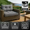Polster Gartenmöbel Rückenkissen 40x60 cm Outdoor Produktbild-Vorschau 3