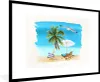 MuchoWow® MuchoWow® Gerahmtes Poster Strandkorb - Produktbild-Vorschau 1