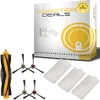 A product shot of vacuum cleaner accessories and their packaging. Produktbild-Vorschau