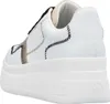 A white sneaker with decorative stitching and a thick white sole. Produktbild-Vorschau
