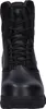A front view of a black boot. Produktbild-Vorschau