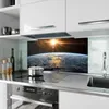 Küchenrückwand Spritzschutz Glas mit Motiv Sonnenaufgang Produktbild-Vorschau 2