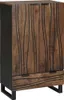 vidaXL Buffet haut brun 60 x 33 x 100 cm bois de manguier Voir les images du produit 8