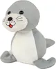 A plush toy seal is sitting on a white background. Produktbild-Vorschau