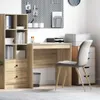 Biurko Sonoma Oak 80X50X76 Cm Z Drewna Inżynieryjnego Podgląd zdjęcia produktu 2